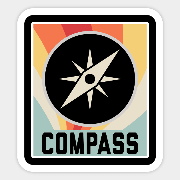Compass Sticker by Saulene